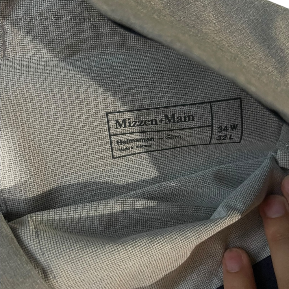 Mizzen+Main Gray Performance Chinos - Picture 2 of 3